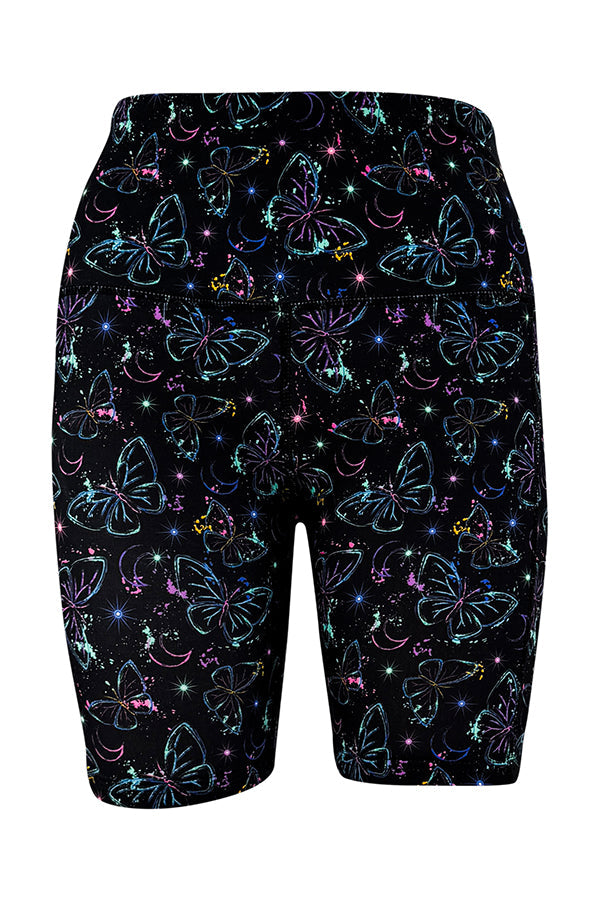 Neon Butterfly Shorts + Pockets