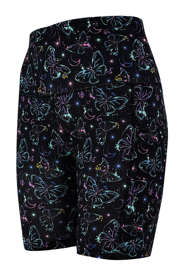 Neon Butterfly Shorts + Pockets