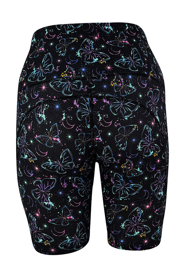 Neon Butterfly Shorts + Pockets