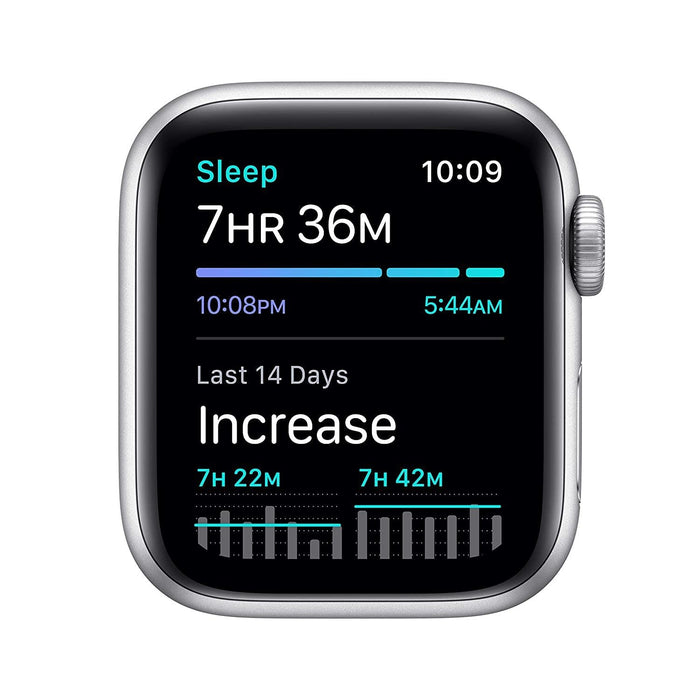 New Apple Watch SE (GPS, 40mm) - Silver Aluminium Case with White Sport Band - Grabgear.in