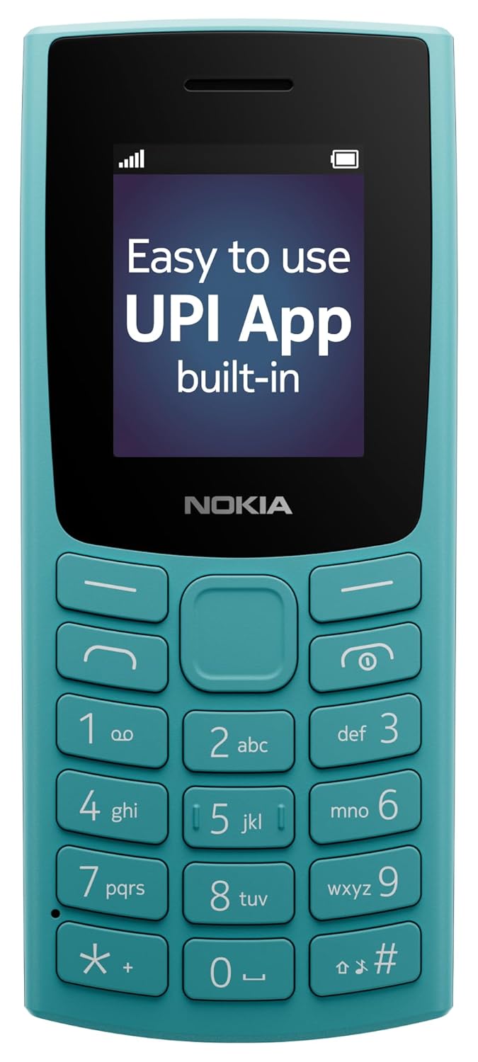 Nokia All-New 105 Single Sim Keypad Phone with Built-in UPI Payments, Long-Lasting Battery, Wireless FM Radio - Unboxify