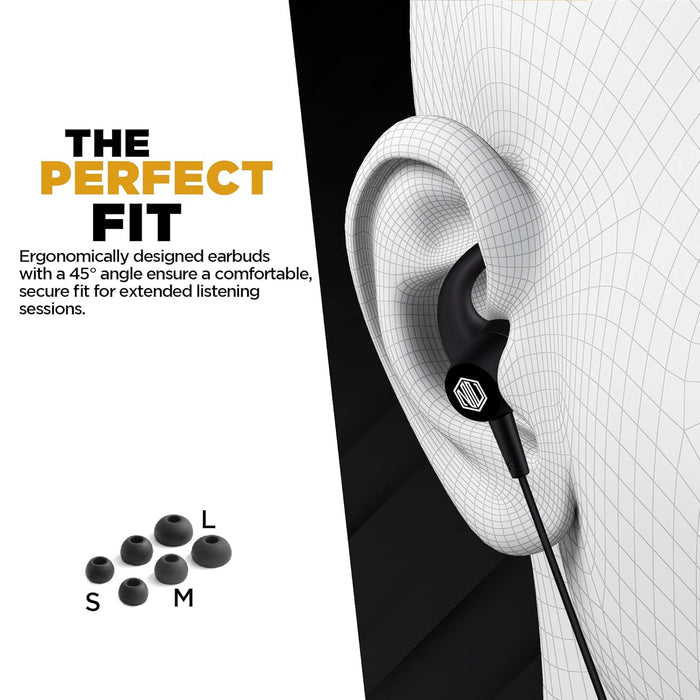 Nu Republic Cosmo X3 Vibro Wireless Bluetooth in Ear Neckband Earphone with Mic (Black)