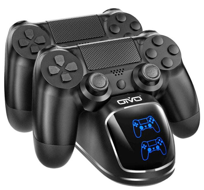 Oivo Dual Charging Dock For Ps4 Wireless Controller, Store & Charger Controller Ps4/Slim/Pro For Cellular Phones (Black)