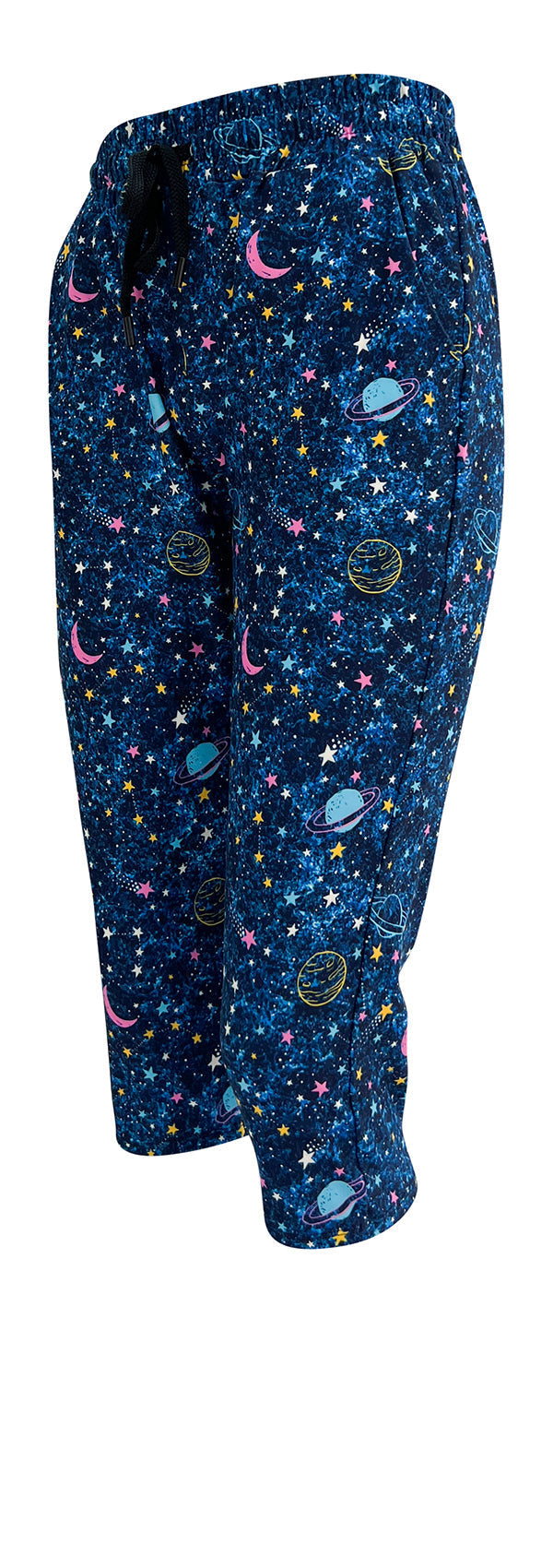 Slim fit Out Of This World Joggers with intergalactic print, cuffed bottoms, drawstring waist, and pockets in soft fabric