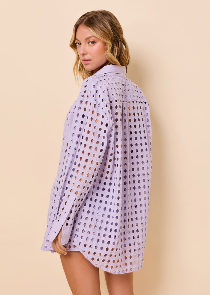 Oxford Tunic Classic Eyelet Soft Iris