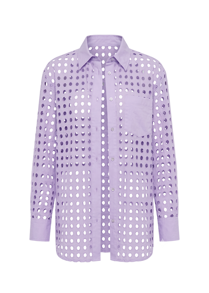 Oxford Tunic Classic Eyelet Soft Iris