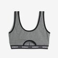 Peekaboo Soft Bra - Charcoal Retro Logo