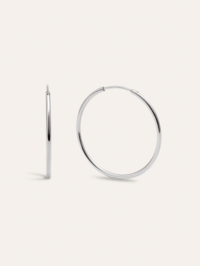 Pendientes Aro Maria L  Acero