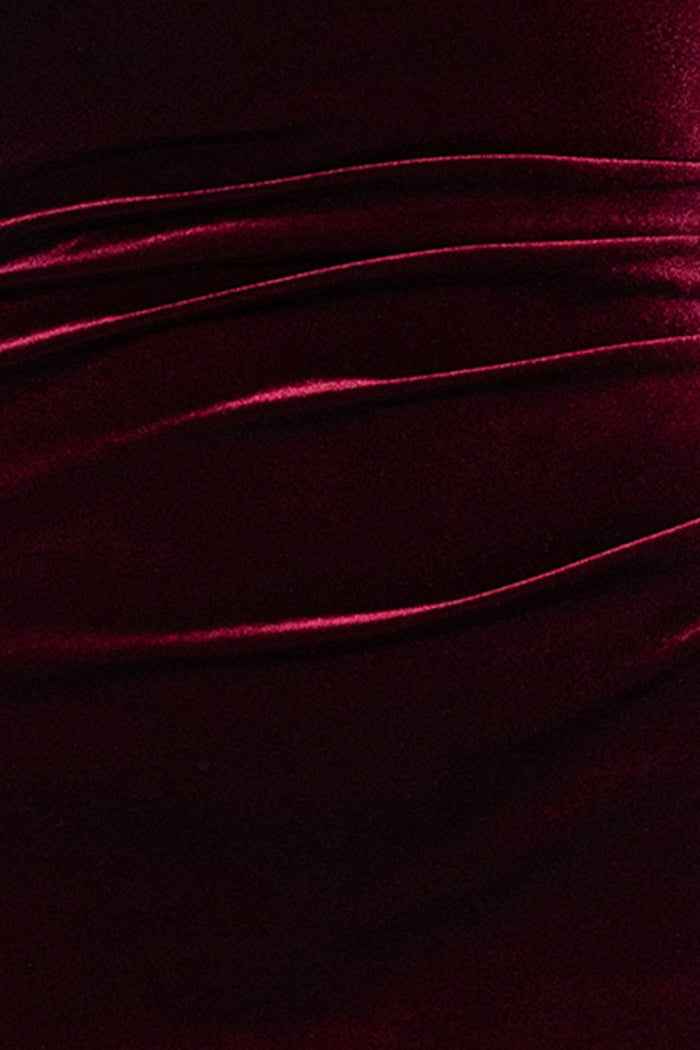 Petite "Milan" Velvet Cross Top Dress