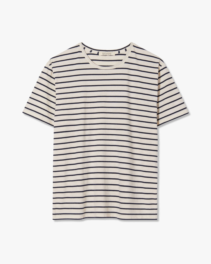 NAVY/IVORY STRIPE