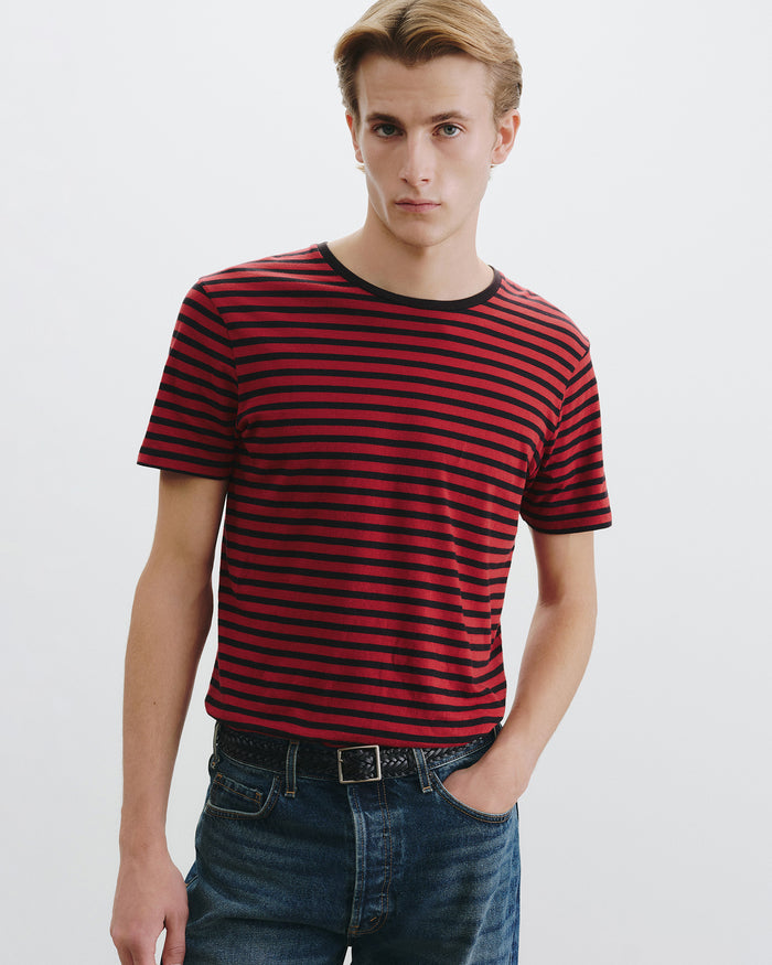 BLACK/ RED STRIPE