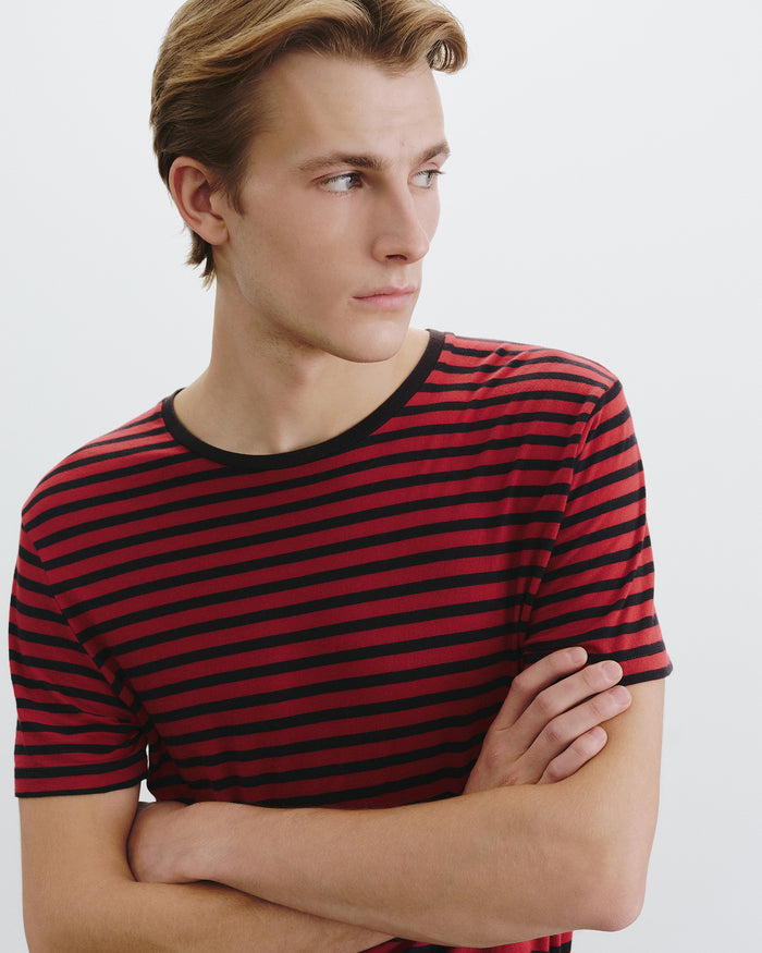 BLACK/ RED STRIPE