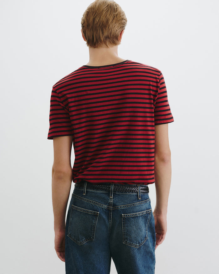 BLACK/ RED STRIPE