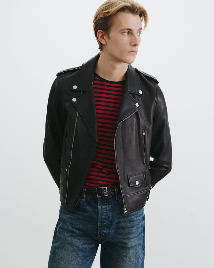 BLACK/ RED STRIPE