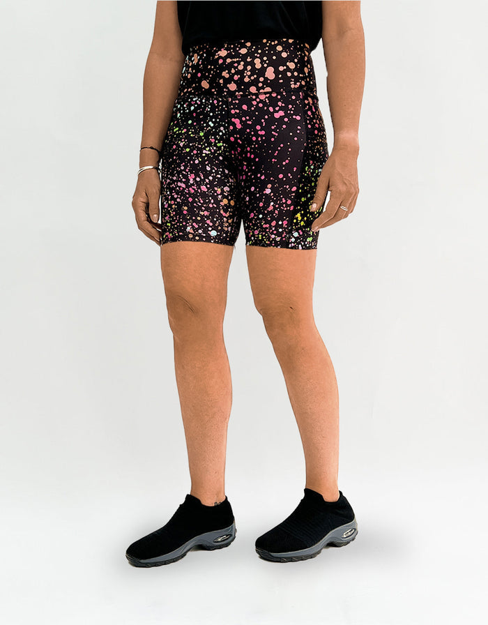 Pink Galaxy Activewear Shorts + Pockets