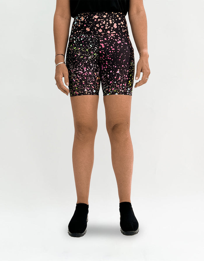 Pink Galaxy Activewear Shorts + Pockets