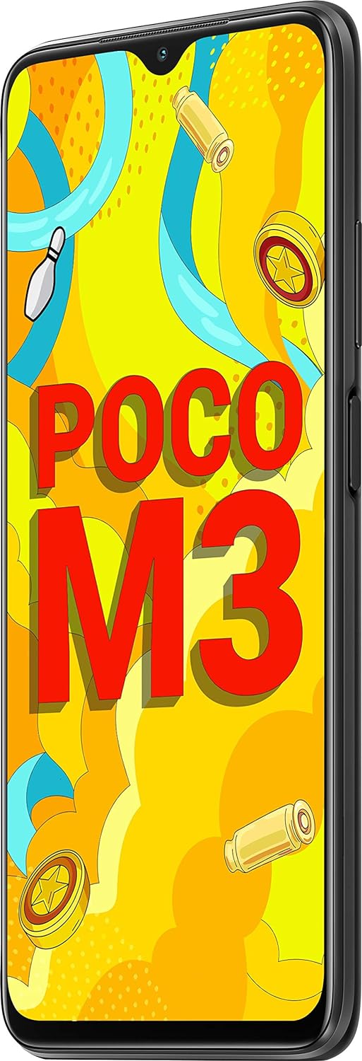 POCO M3 (Power Black, 6GB RAM, 64GB Storage) (Compatible Box)