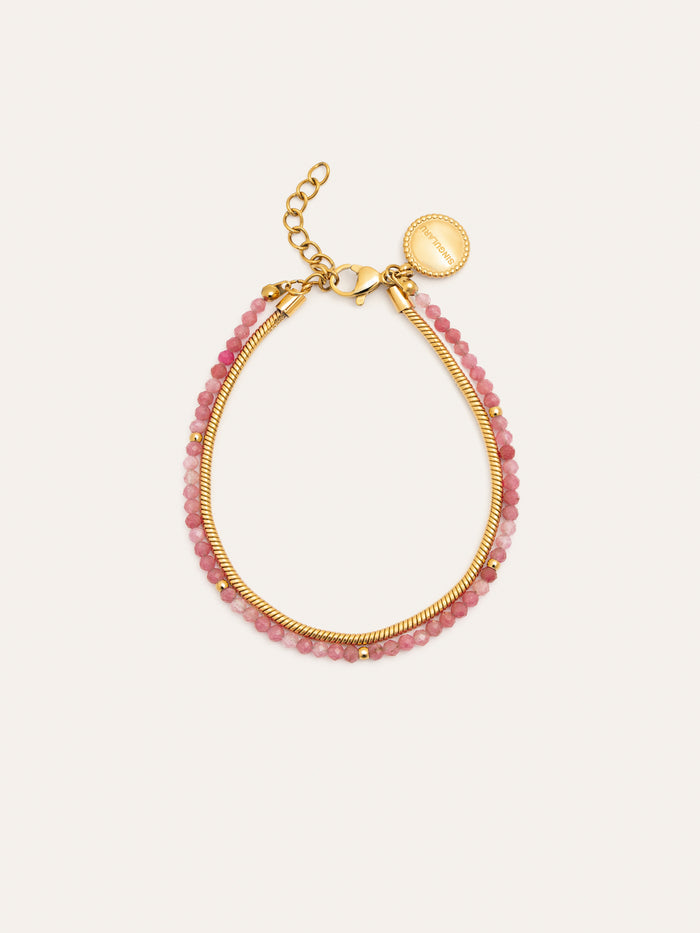 Pulsera Cleopatra Rose Acero Baño Oro