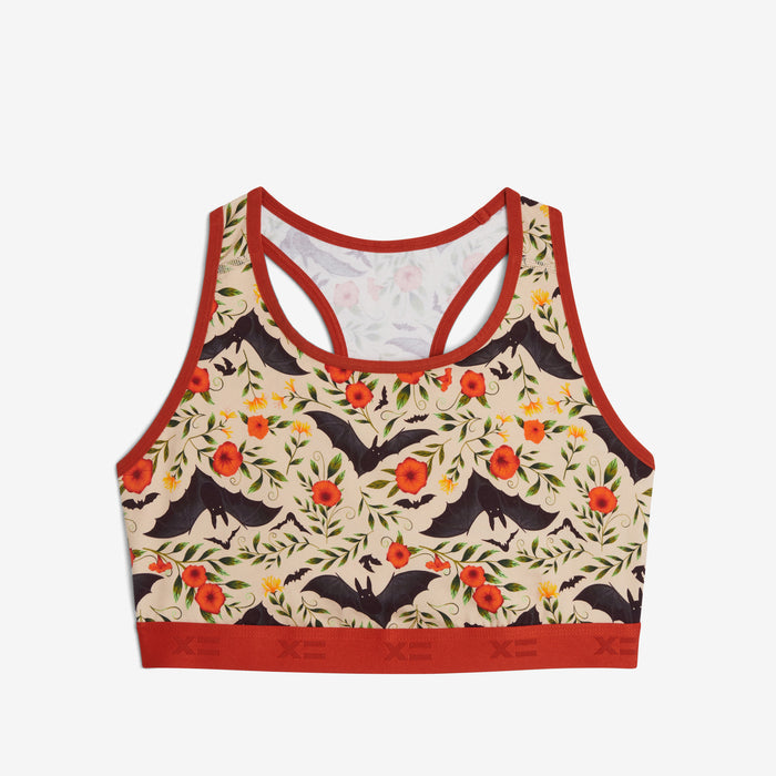 Racerback Soft Bra - Batwing Brocade Chai
