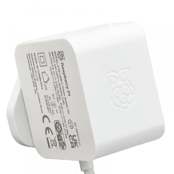 Raspberry Pi 5 27W USB-C Power Supply - Unboxify