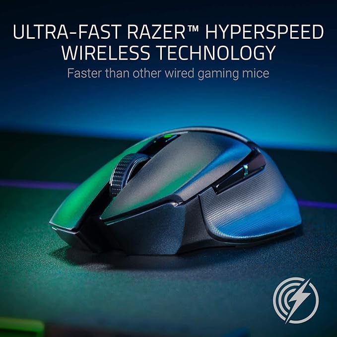 Razer Basilisk X HyperSpeed Wireless Gaming Mouse: Bluetooth & HyperSpeed Wireless Compatible - Unboxify