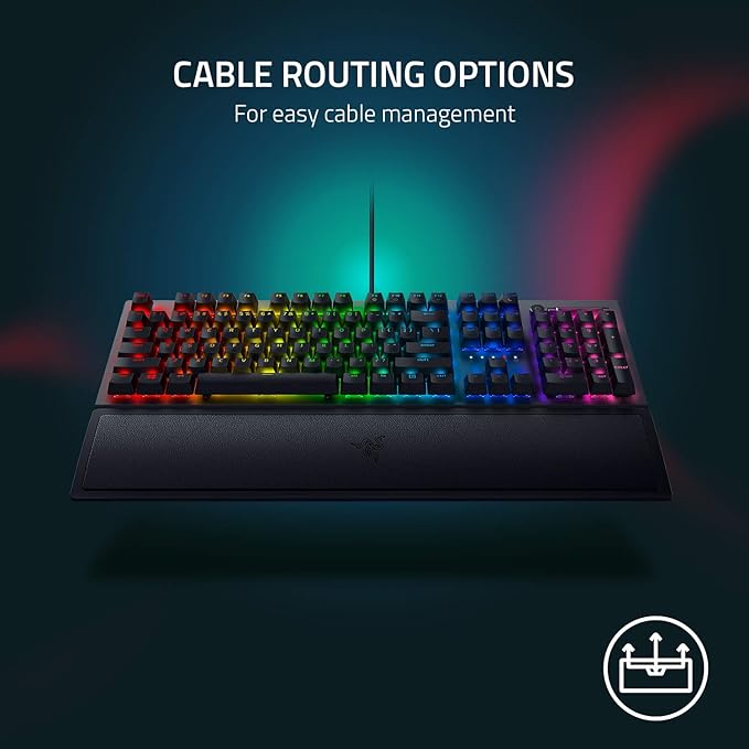 Razer BlackWidow V3 - Black - Mechanical Gaming Keyboard with Razer Chroma RGB - Green Switch - RZ03-03540100-R3M1 - Unboxify
