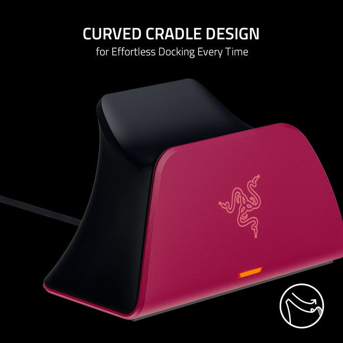 Razer Quick Charging Stand for Play Station 5 DualSense Wireless Controller - Red - RC21-01900300-R3M1