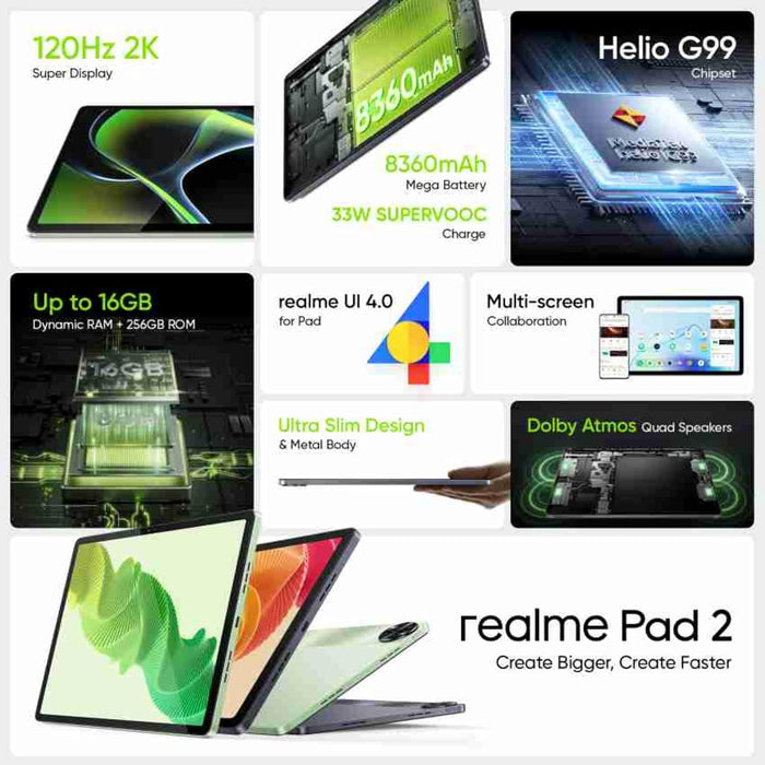 realme Pad 2 | 11.5 inch with Wi-Fi Tablet - Unboxify