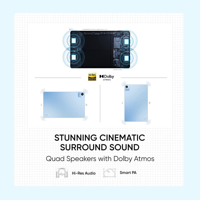 realme Pad X | WiFi Tablet | 4GB RAM 64GB ROM, 11 inch WUXGA+ Display | Dolby Atmos Quad Speakers