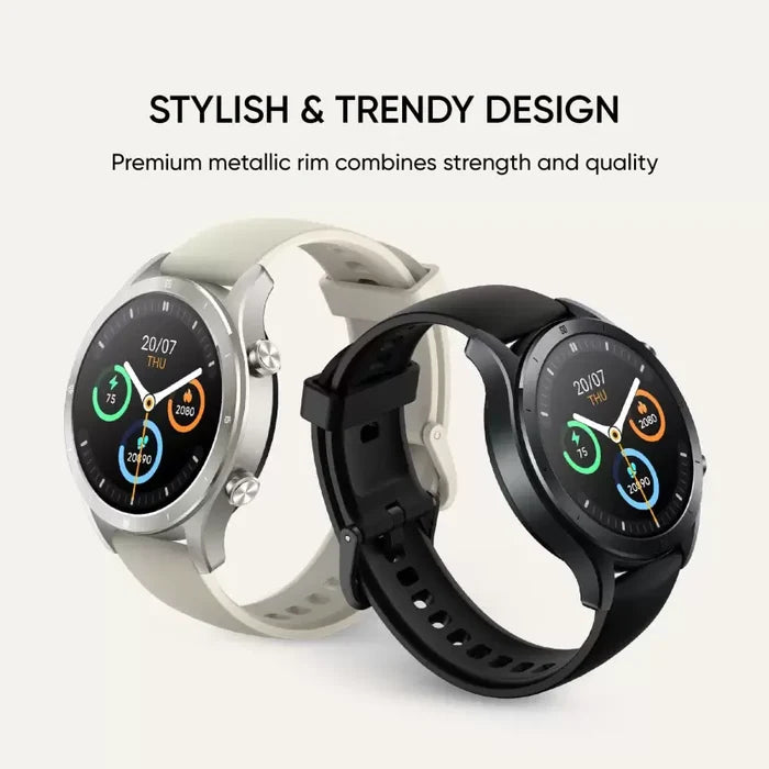 realme TechLife Watch R100 Bluetooth Calling & 1.32 in Metallic Dial Smartwatch