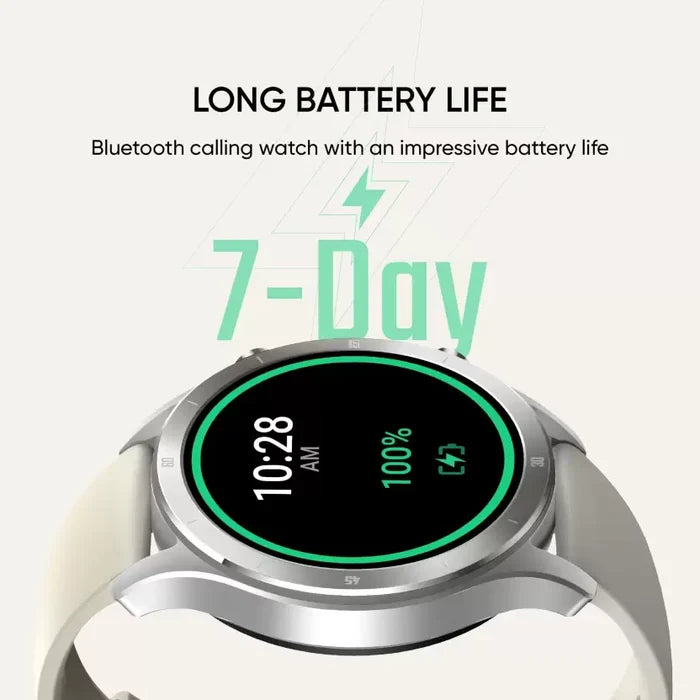 realme TechLife Watch R100 Bluetooth Calling & 1.32 in Metallic Dial Smartwatch