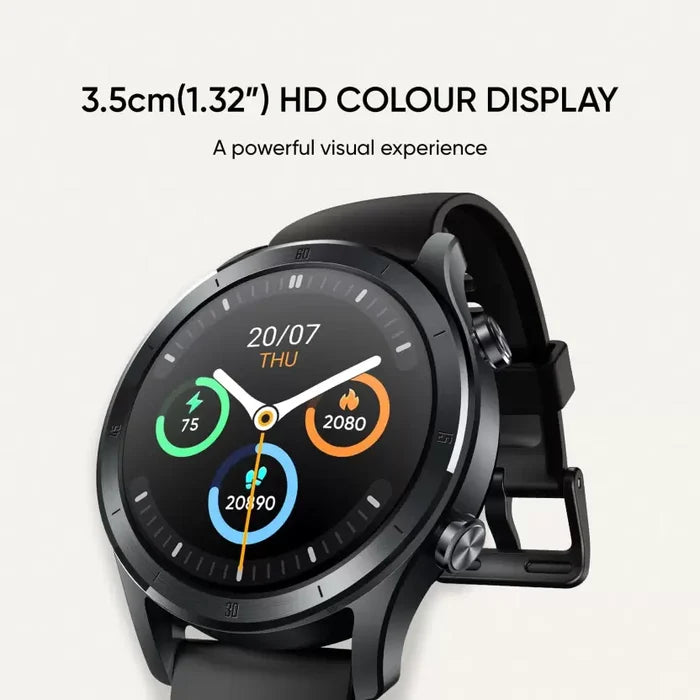 realme TechLife Watch R100 Bluetooth Calling & 1.32 in Metallic Dial Smartwatch