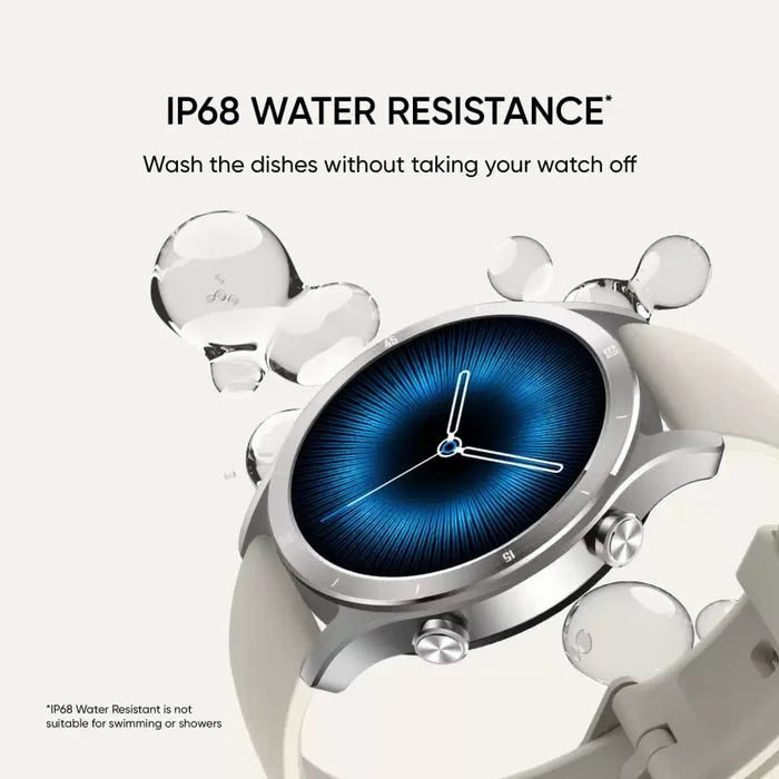 realme TechLife Watch R100 Bluetooth Calling & 1.32 in Metallic Dial Smartwatch