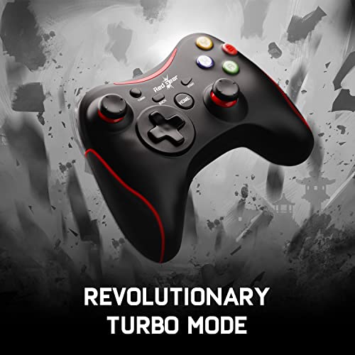 Redgear Pro Wireless Gamepad with 2.4GHz Wireless Technology, Integrated Dual Intensity Motor, Illuminated Keys for PC