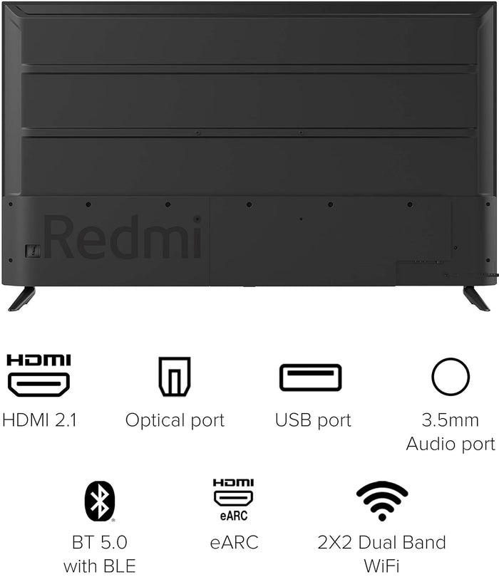 Redmi 126 cm (50 inches) 4K Ultra HD Android Smart LED TV X50 | L50M6-RA (Black)