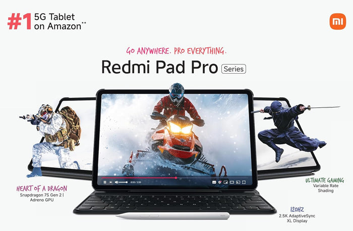 Redmi Pad Pro | Snapdragon 7s Gen 2 | 12.1" Tablet | 33+ Days Standby | 10000mAh | HyperOS | Wi-Fi Only - Unboxify