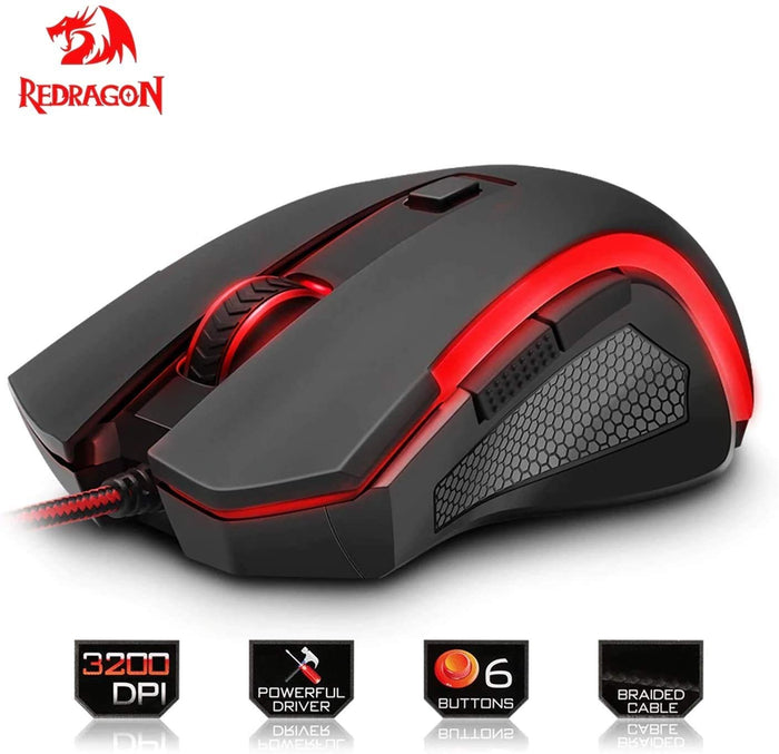 Redragon NOTHOSAUR M606 USB Gaming Mouse - 3200 DPI