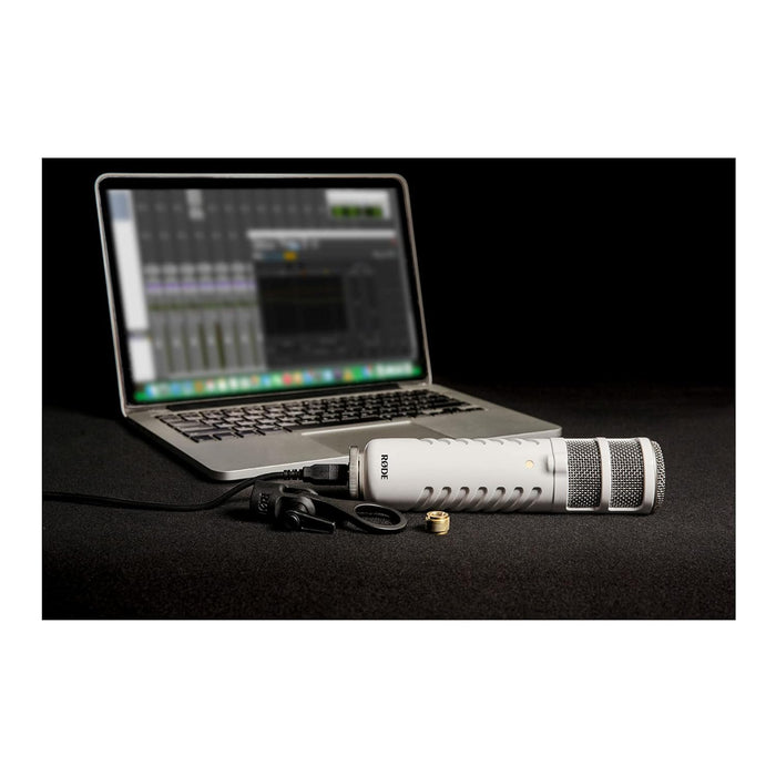 Rode Podcaster USB Dynamic Microphone (Grey) - Unboxify
