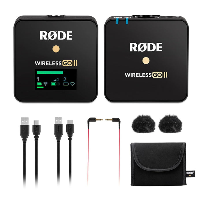 Rode Wireless GO II Single Channel Wireless Microphone System, Black (Model Number : Wireless Go II Single)