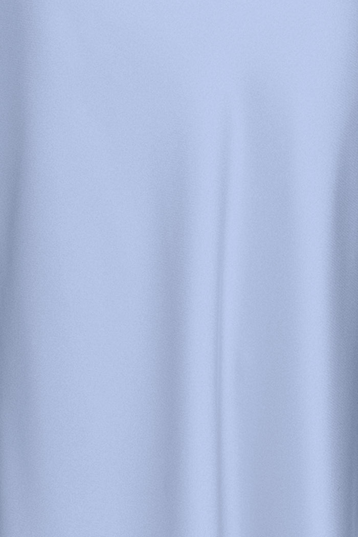 Light Blue “Ruth” Satin High Tie Neck Backless Dress, satin fabric detail