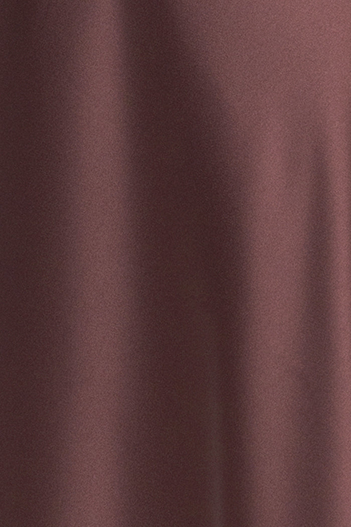 "Ruth" Satin High Tie Neck Backless Dress