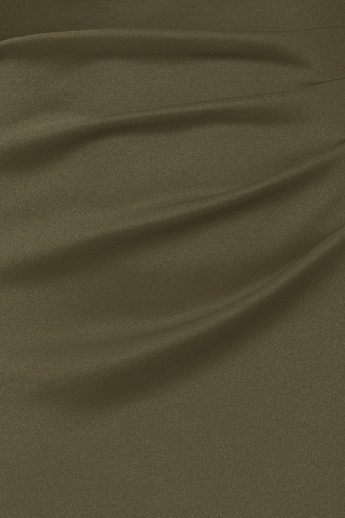 "Ryan" Techno Scuba Slit Dress