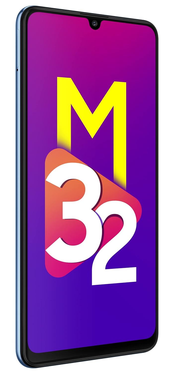Samsung Galaxy M32 (Light Blue, 4GB RAM, 64GB | FHD+ sAMOLED 90Hz Display | 6000mAh Battery | 64MP Quad Camera