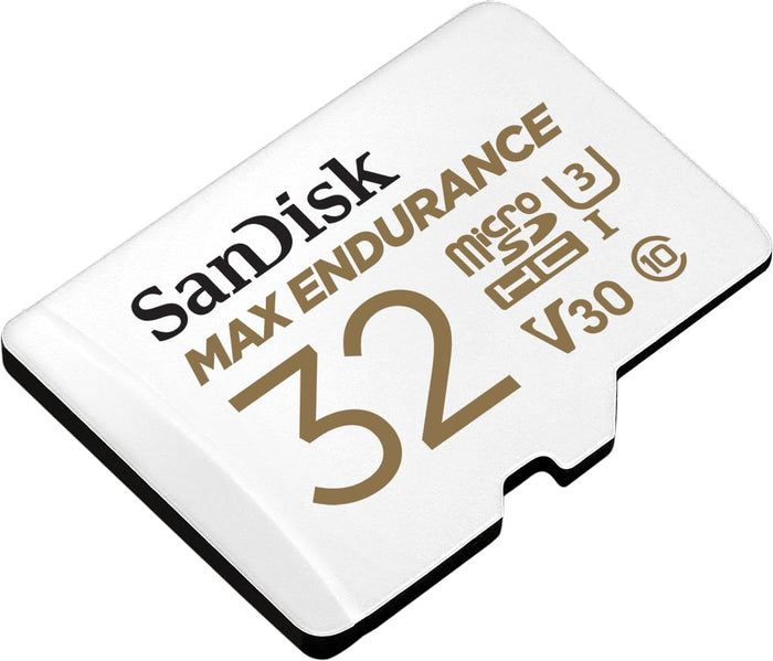 SanDisk 32GB MAX Endurance microSDHC™ Card with Adapter for 4K Video on Dashcams and Video Surveillance Cameras