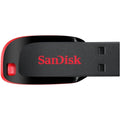 SANDISK Cruzer Blade 64GB, USB 2.0, Flash drive, Pendrive, Red, 5Y Warranty (SDCZ50-064G-I35)