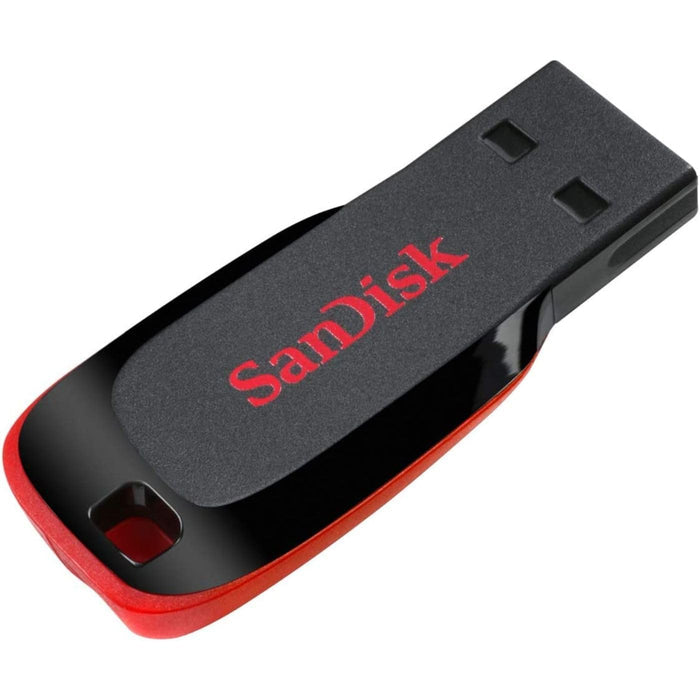 SANDISK Cruzer Blade 64GB, USB 2.0, Flash drive, Pendrive, Red, 5Y Warranty (SDCZ50-064G-I35)