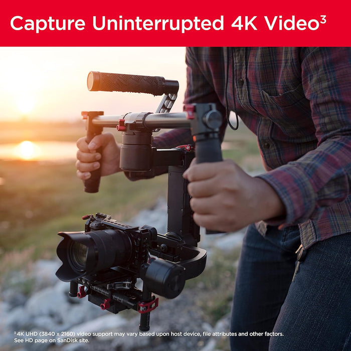 SanDisk Extreme SD UHS I 64GB Card for 4K Video for DSLR and Mirrorless Cameras 170MB/s Read & 80MB/s Write - Unboxify