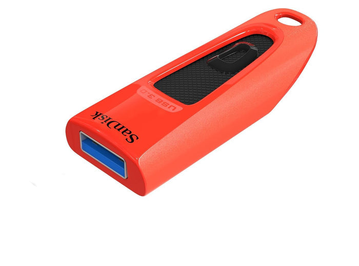 SANDISK Ultra 64GB, USB 3.0, Flash Drive, Upto 130MB/s R, Pendrive, Red, 5Y Warranty (SDCZ48-064G-U46R)