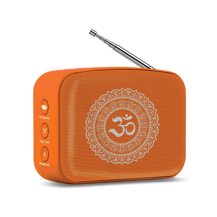 Saregama Carvaan Mini 2.0 Bhakti - Music Player with Bluetooth/FM/AM/AUX (Orange)