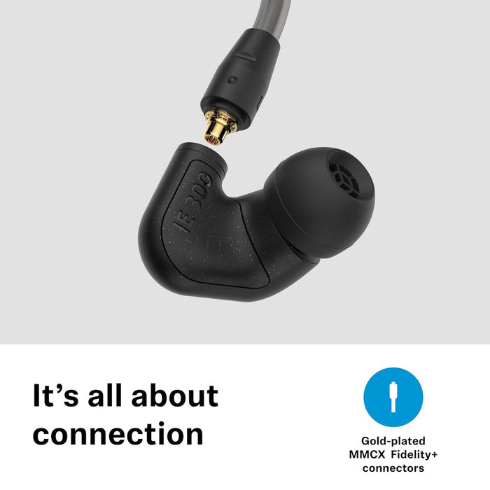 Sennheiser IE 300 in-Ear Hi-Res Audiophile Headphones (Black) - Unboxify